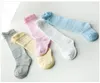 Calzini sopra il ginocchio per bambini Calze a rete in cotone per neonati e ragazze Calzini a tubo 5 colori