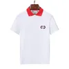 Tasarımcı T Shirt Yüksek Kaliteli Erkek Polos Gömlekleri Baskı Gündelik Kısa Kollu T-Shirtler Dönüşü Aşağı Yaka Üstleri Giyim M-XXXL