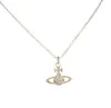 Brand Women Bracelet Water Wave Chain Brass Necklace Starry Sky Earrings Three-Dimensional Full Diamond Planet Pendant Designer Jewelry Sets1230472