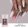 30pcs Full Cover UV Gel Glitter False Nail Artificial Tips for Decorated Design Press On Nails Art Fake Extension Tips