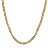 Łańcuchy 6 mm przybycie męskie damskie 316L ze stali nierdzewnej złota ton mody biżuterii unixes bizantyjski łańcuch lub bransoletka 7-11 calów