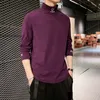 カシミアTシャツメンズ長袖刺繍レターTシャツHomme Turtleneck StreetwearカジュアルTシャツ男性ファッションTシャツ220813