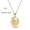 Pendant Necklaces Bible Verse Necklace Religion Jewelry Stainless Steel Virgin Mary Coin Medal For Women Gift 30mmPendant