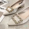 Dress Shoes Autumn Summer Girl Small High-heeled Female With Single Middle-heeled And Small-heeled Pointed Women Heels