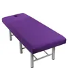 Massage-Rundumwickel-Spannbetttuch für Schönheitssalon, elastischer Bezug, Bett, Spa, mit Gesichtsloch, 4 Größen 220629