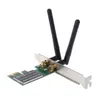 PCI-E 300MBPS بطاقة الشبكة اللاسلكية PCI Express WIFI WLAN ADAPTER مع هوائيات لملحقات الكمبيوتر 2T2R