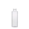 Cosmétique Forsted clair emballage bouteille épaule plate PET collier de blancheur vis blanche lotion presse pompe vide Portable emballage conteneur rechargeable 100 ml 200 ml