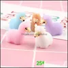 Charms Jewelry Findings Components 10Pcs 3D 25X24Mm Cute Little Sheep Resin Lama Alpaca Micro Landscape Creative Accessories6400830