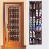 Storage Bags 24 Pocket Over The Door Shoes Organizer Rack Hanging Space Save Hanger Behind Free Nail Bedroom