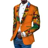 Hommes Blazer Slim Fit Fantaisie Blazers Costume Veste Hommes Africains Vêtements Blazer Robe De Mariée Costume Dashiki Bazin Riche Ankara WYN145 220409