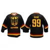 CeUf Team Germany Deutschland Maillot de Hockey sur Glace Broderie Homme Cousu Personnalisez n'importe quel nombre et nom Maillots