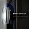 Nocne światła magnetyczne Wiszę Pir Motion Czujnik LED Cyfrowa Lampa zegara światła Dwa kolory zmienne dla domu w toalecie sypialnia nocna lamówka