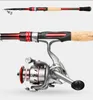 Fiske bärbara teleskopstänger Kolfiber Power M Spinning Casting Rod Lure Tackle 2,1 m 2,4 m 2,7 m 3,0 m