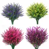 Artificial Lavender Flowers Purple Green Yelloe White Red Plastic Lavenders Home Garden Porch Wedding Baby Shower Party Decor
