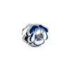 Sterling Silver s925 Loose Beads Beaded Charms Designer Original Fit Pandora Bracelets Colorful Flower Pendant Jewelry Fashion Accessories Women's Holiday Gifts