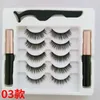 Glue Free Magnetic False Eyelashes 5 Pairs/pack Natural Self Adhesive Faux eyelashes 3D Thick Curling Fake Soft Long Eye Lash Extension Magnetic-Eyeliner ZL1058