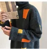 Męskie swetry Turtleeck SWEATK MĘŻCZYZNA JUDIA Zimowa Zagężeni na dzianinę Koreańską modę Los Lazy Clothing Ins Skoczkowie dla menurzy