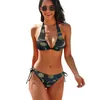 Symbol dla kobiet Symbol Symbol Dzień Bikini Słońce Sun Moon Sexy Push Up Stylowe bikinis Zestaw surfingowy High Cut Swimsuits Drukuj plaż