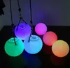 Decorazione per feste POI LED Palle da lancio luminose Diametro 8 cm per danza del ventre Spettacolo teatrale Spettacolo di talenti Puntelli a mano Gradiente Cambia colore SN4552