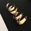 Dangle & Chandelier Fashion Ethnic Style Hoop Earrings Gold Color Snake/Leopard Skin Print For Women Winter Party JewelryDangle