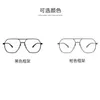 Nicht-Marken-Designer-Sonnenbrille, modische Sonnenbrille, Pilotenbrille, Glaslinsen des Lunettes De Soleil mit hochwertigem Lederetui