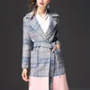 2017 New Vintage Women Wool Long Woolen Coat Autumn Women's Winter Jackets Elegant Female Warm Coat T190829