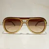 Sommar solglasögon för män och kvinnor 007 Anti-ultraviolett retroplatta Modeglasögon Slumpmässig Box H007