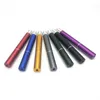 Colorful Aluminium Alloy Mini Pipes Dry Herb Tobacco Smoking Portable Catcher Taster Bat One Hitter Cigarette Holder Filter Tube Removable High Quality DHL Free