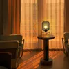 Bordslampor modern dekor vintage sovrum nattljus led sängen järnkonst lampskärm kreativ träramp kropp bas e27table