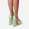 Sandales à base de plate-forme chaude printemps / été Nouvelle fête européenne et américaine Fête de la mode Fish Boutine Chaussures Mesdames High Talons Open Toe Chaussures pour femmes