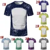 Hommes en plein air t-shirts Sublimation chemises blanchies sensation de coton transfert thermique chemise de blanchiment vierge Polyester blanchi
