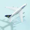 Tyskland Lufthansa Airlines A380 Aircraft Eloy Diecast Model 15cm Aviation Collectible Miniature Souvenir Ornament 2206303609132