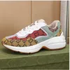 Scarpe firmate Rhyton Sneakers Beige Uomo Scarpe da ginnastica Vintage Luxury Chaussures Scarpe da donna Designer Sneakerssize 35-45 zx