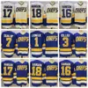 남성 슬랩 샷 영화 Charlestown Chief Hockey Jerseys 17 Steve Hanson 18 Jeff Hanson 16 Jack Hanson 1 Denis Lemieux 3 Dave Killer 7 Reggie Dunlo 파란색 흰색 셔츠 S-XXXL