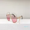 Солнцезащитные очки 2022 наполовину рама урезанные квадратные металлические очки улица постепенно большие солнцезащитные очки для мужчин и женщин