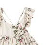 Дизайнерская детская девочка цветочные печатные платья детская одежда принцесса без рукавов