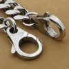 Keychains Key Chains As Jewelry 316L Stainless Steel 14" - 36" Mens Biker Punk Wallet Chain 5N010WCKeychains