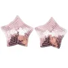 Women Sequins Nipple Cover Sexy Pasties Star Niple Cover Fetish Boob Tape Clubwear Cubre Pezon Reusable Breast Stickers H220511