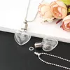 2 pièces médaillon en verre urne bijoux crémation bijoux urne collier pour cendres flacons remplissables colliers collier de flacon de sang Y220523232H