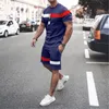 Summer Men S Sports Set o Neck Plus Size Shorts Sleeve T Shirt Pant 2 Pieces Daily Clothing Mane Suits For Men Tracksude 220719