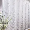 3m h x 3m W Glace Silk wave Vanance Swag Decoration de mariage