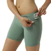 Atletische shorts voor dames Sneldrogende workout Sportieve atletiekshorts met elastische zakken en zakken met ritssluiting