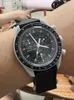 Relógios masculinos biocerâmicos Planet Moon com função completa Quarz Chronograph Watch Mission To Mercury 42 mm Nylon Luxury Watch Limited Editi251A