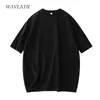 WAVLATII Women Cotton T shirts Feminino Soft White Black Tees Lady Plus Size Basic Tops for Summer WT2102 220326