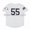 GLA1999 World Series Vintage Roger Clemens Baseball Jerseys Hideki Matsui CC Sabathia 2001 2000 2003 2009 Белый серой размер белого серого S-4XL