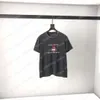 22ss homens designers t shirt algodão paris frança bordado manga curta homem equipe pescobra streetwear preto xinxinbuy m-2xl