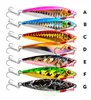 6 colori 7cm 30g Cucchiai da pesca Ganci Esca per lancio lungo e Cucchiaio per micro jigging ad azione selvaggia con lamina per stampa a caldo laser a corona Esca perfetta per maschere da pesca K1615