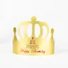 Filet créatif chapeau d'anniversaire rouge fournitures de cuisson papier gâteau d'anniversaire pour enfants couronne chapeau de fête chapeau de noël BBB15075