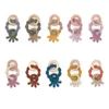 Baby Teethers Soothers Silicone Bracelet BPA Free Cute Animal Silicone Pendant Wood Ring Teething Rattle Accessories Toys 195 E3