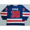 C2604 MIT MENS 30 JIM CRAIG JERSEY 1980 ON ICEホッケージャージの奇跡